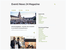 Tablet Screenshot of eventinews24.com